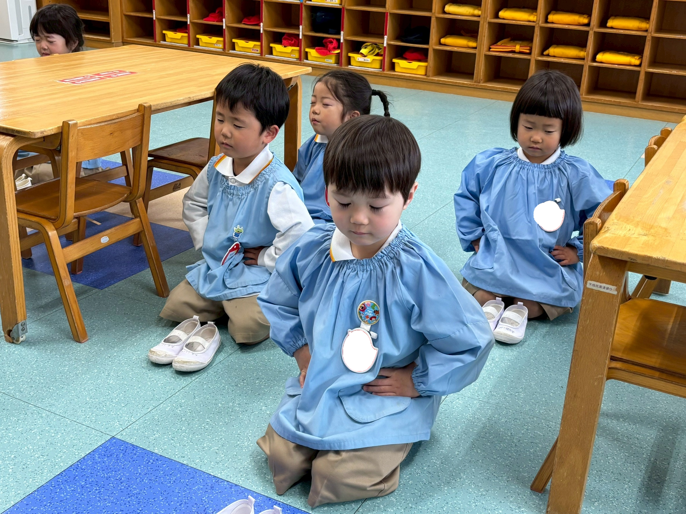 帰りの支度・視診・帰りのてのひらタイム